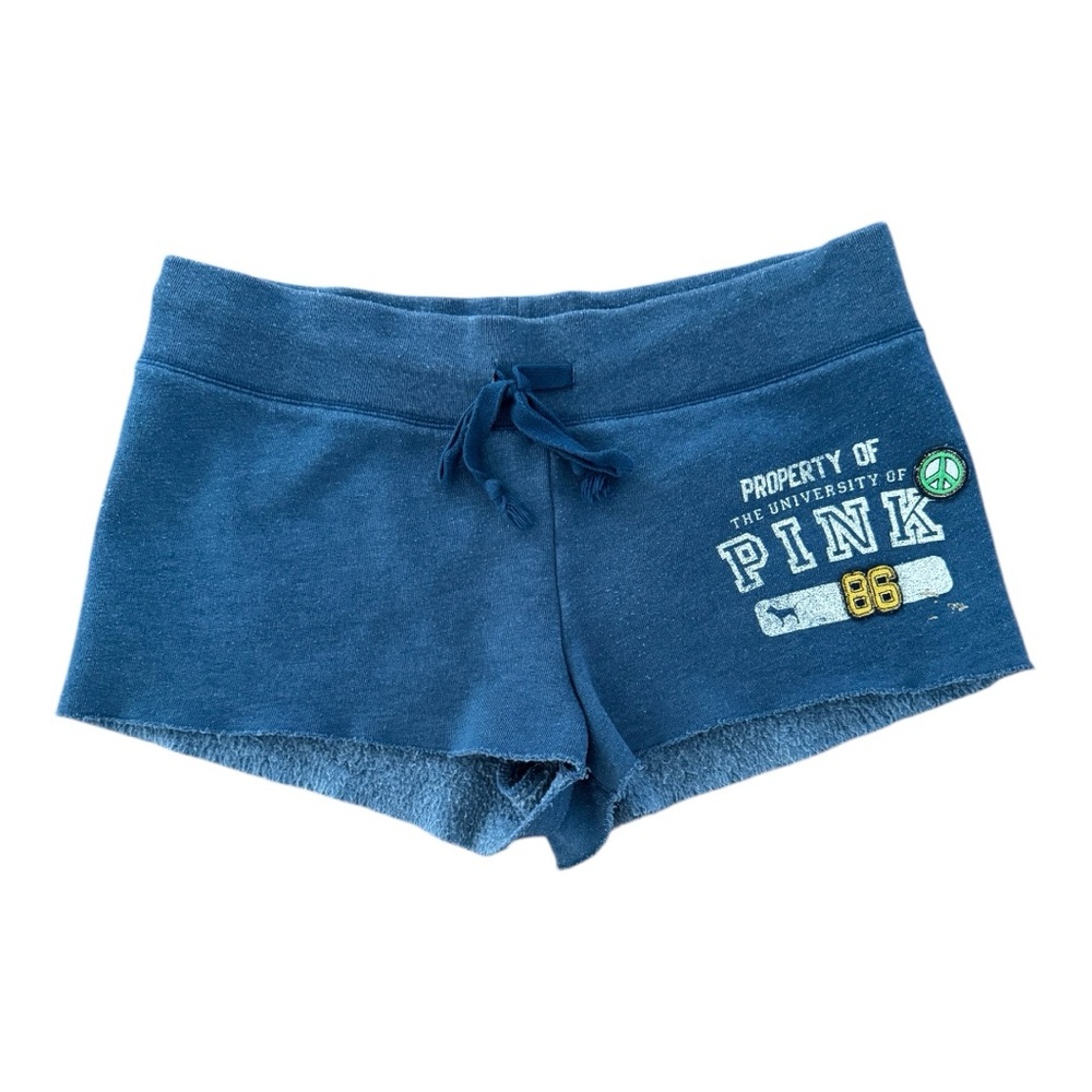 VICTORIA’S SECRET PINK Navy Blue Sweat Shorts Women’s Size Small - Vintage! VS